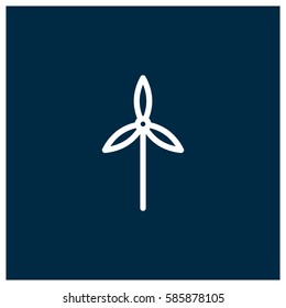 Wind energy vector icon