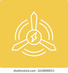 Wind Energy vector icon. Can be used for printing, mobile and web applications.