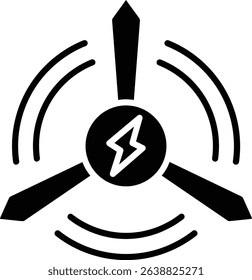 Wind Energy vector icon. Can be used for printing, mobile and web applications.