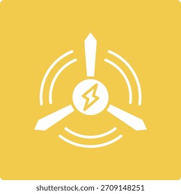 Wind Energy vector icon. Can be used for printing, mobile and web applications.