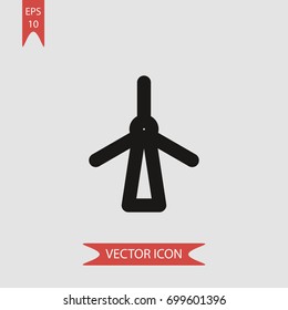 Wind energy vector icon illustration symbol