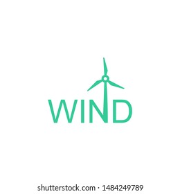 Wind Energy Vector Logo Design