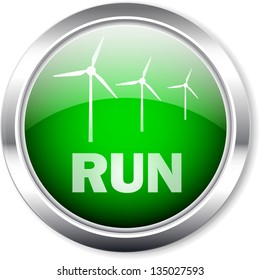 wind energy,wind turbine,run button,concept,vector