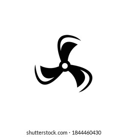 plantilla de vektor del logotipo del ventilador de viento