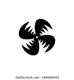 Windventilatorlogo vektor-Vorlage