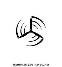 wind fan logo vektor template
