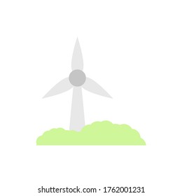 Wind farm, bushes icon. Simple color vector elements of mother earth day icons for ui and ux, website or mobile application