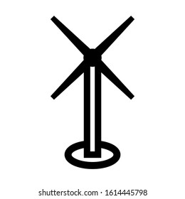 wind farm icon isolated sign symbol vector illustration - high quality black style vector icons
