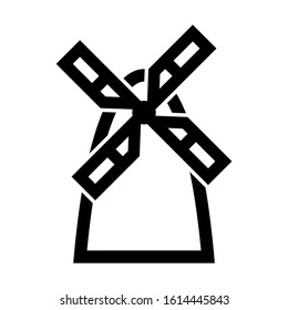 wind farm icon isolated sign symbol vector illustration - high quality black style vector icons
