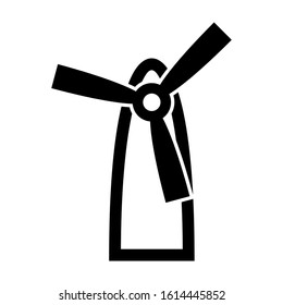 wind farm icon isolated sign symbol vector illustration - high quality black style vector icons
