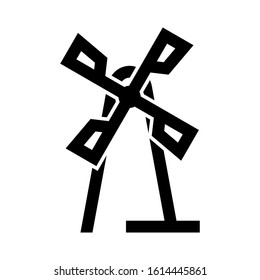 wind farm icon isolated sign symbol vector illustration - high quality black style vector icons

