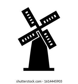 wind farm icon isolated sign symbol vector illustration - high quality black style vector icons
