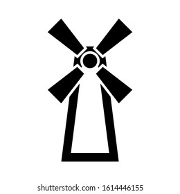 wind farm icon isolated sign symbol vector illustration - high quality black style vector icons
