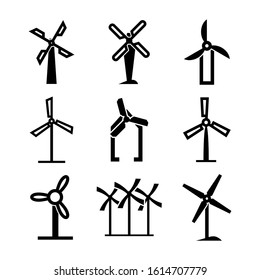 wind farm icon isolated sign symbol vector illustration - Collection of high quality black style vector icons
