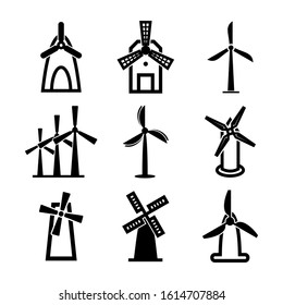 wind farm icon isolated sign symbol vector illustration - Collection of high quality black style vector icons
