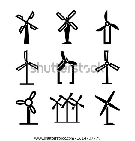 wind farm icon isolated sign symbol vector illustration - Collection of high quality black style vector icons
