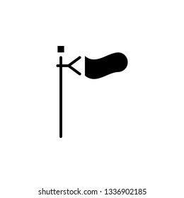 wind flag icon. Element of weather illustration. Signs and symbols can be used for web, logo, mobile app, UI, UX