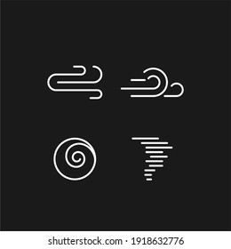 Wind flat vector icon. Blow flat vector icon