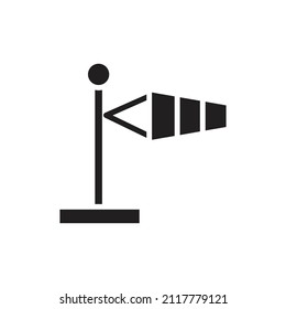 Wind Gauge Filled Icon Vector Illustration