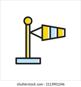 Wind Gauge Icon Vector Illustration