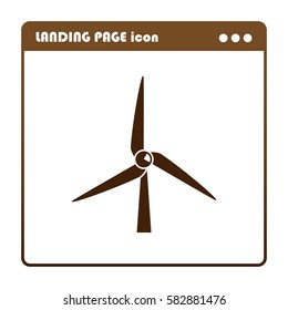 wind generator, icon for the landing page