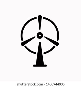 Wind generator icon,vector illustration. Flat design style. vector wind generator icon illustration isolated on White background, wind generator icon Eps10. 