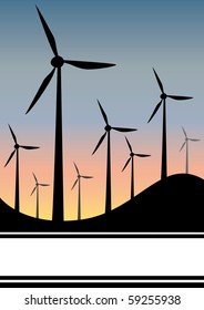 wind generator late evening