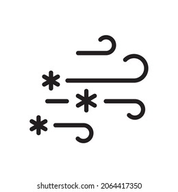 wind glyph icon isolated on white background
