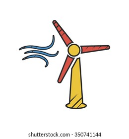 Wind icon. 