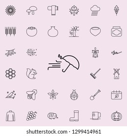 wind icon. autumn icons universal set for web and mobile