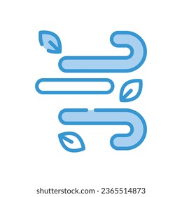 Wind Icon autumn vector stock illustration.