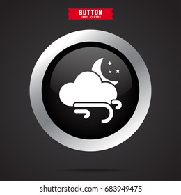 wind icon background moon