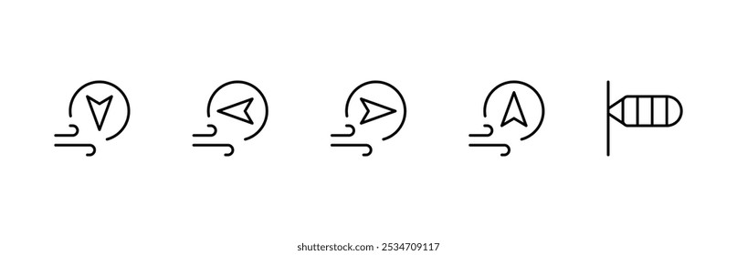 ícone de vento, vento soprando, ícone de vento. ícone de vetor plano e ilustração, gráfico, traçado editável. Adequado para design de site, logotipo, aplicativo, modelo e ui ux.