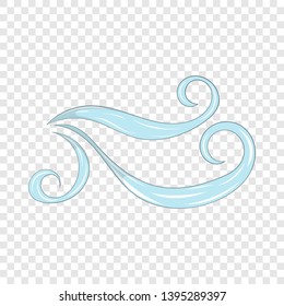 Wind icon. Cartoon illustration of wind vector icon for web design