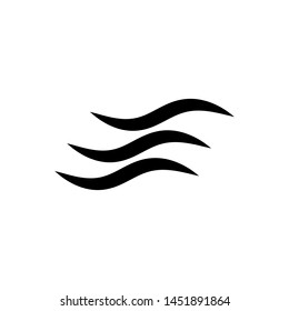 Wind Icon - Climate or Weather Vector Sign & Symbol.