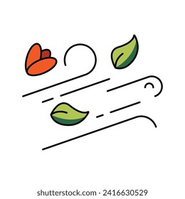 Wind icon design illustration. Vector design