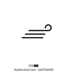 icono del viento, plantilla vectorial de inspiración de diseño para la interfaz y cualquier propósito