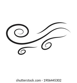 Wind icon design isolated on white background 