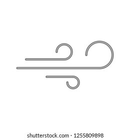 Wind icon. Element of cyber security for mobile concept and web apps icon. Thin line icon for website design and development, app development