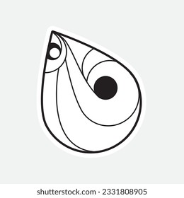 Wind icon flat , Wind abstract style on white background. Flat fire. Modern art isolated graphic. Fire sign. minimal icons and symbols vector flat illustration. the four elements nature cycle water