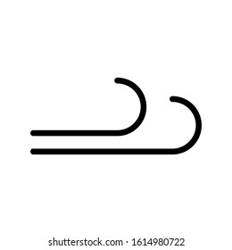 Wind icon in flat style isolated on white background. For your design, logo. Vector illustration design