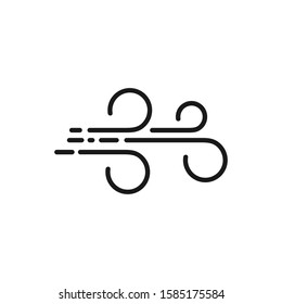 Wind icon in flat style, For your design, logo. Vector illustration.