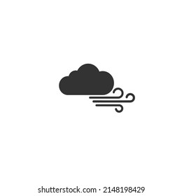 Ilustración de icono de viento signo plano vectorial aislado