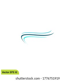 wind icon illustration symbol simple design element logo template