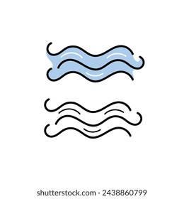 wind icon illustration. white background. weather vector icon.