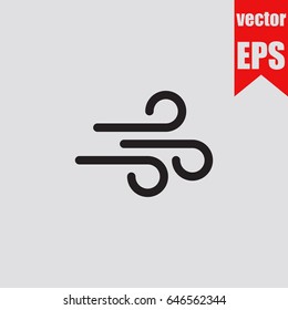 Wind icon infographic isolated on grey background.Vector illustration.