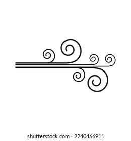 Wind icon isolated logo vector template design