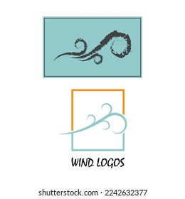 Wind-Symbol, isoliertes Logo, Vektordesign