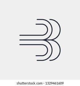 Wind icon isolated on background. Environmental symbol modern, simple, vector, icon for website design, mobile app, ui. Vector Illustration