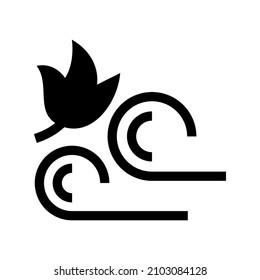 Wind icon isolated on white background